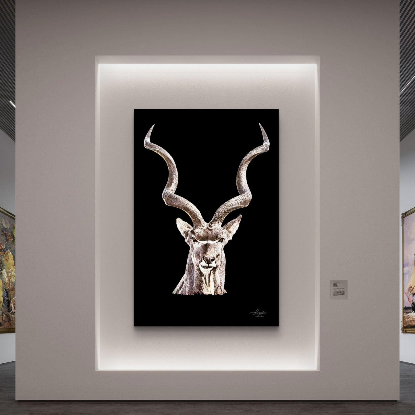 Kudu Indoor & Outdoor HD Black Silk Poster - HD Printing