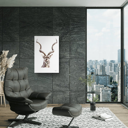 Kudu Satin Stretched Canvas Print - HD Printing