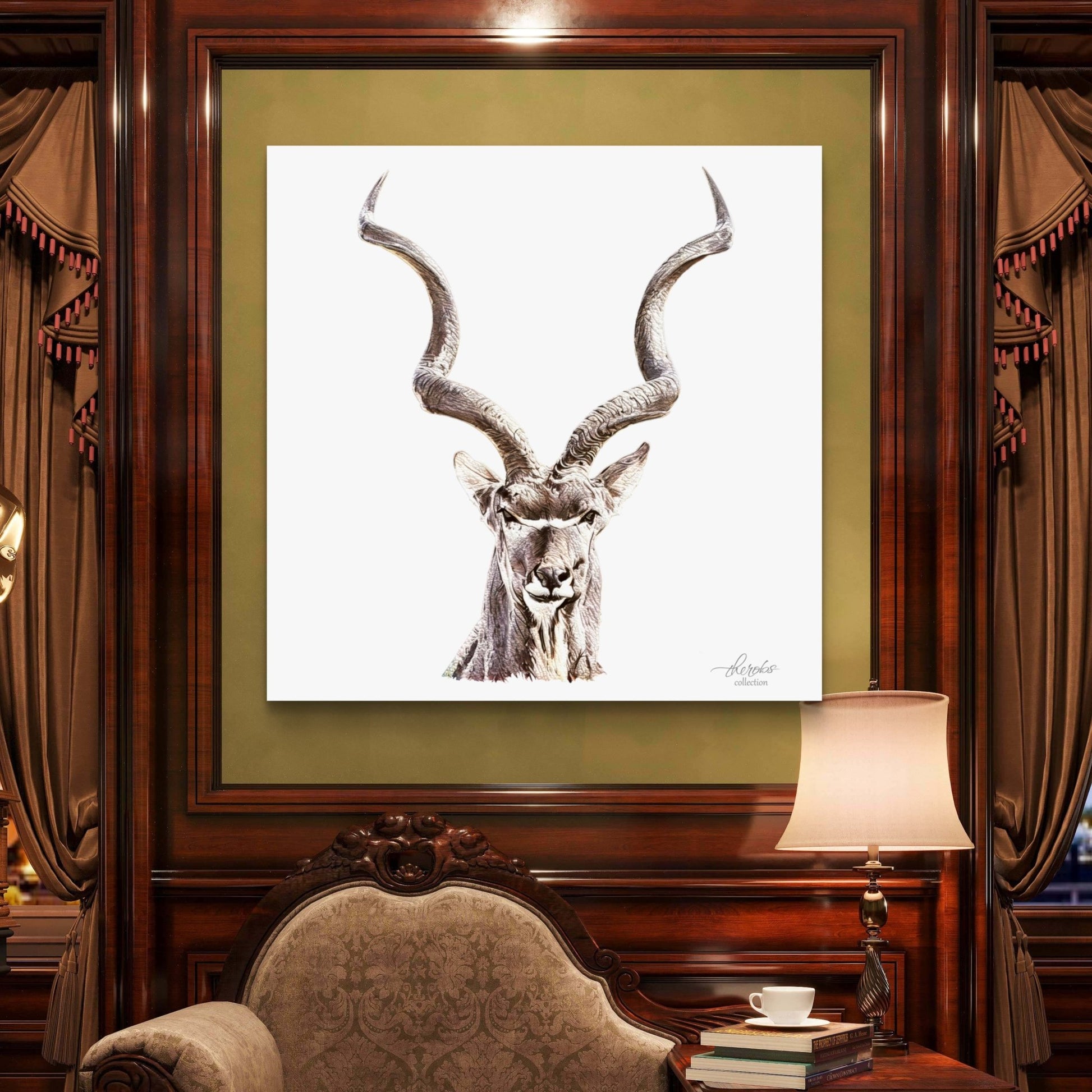 Kudu Satin Stretched Canvas Print - HD Printing