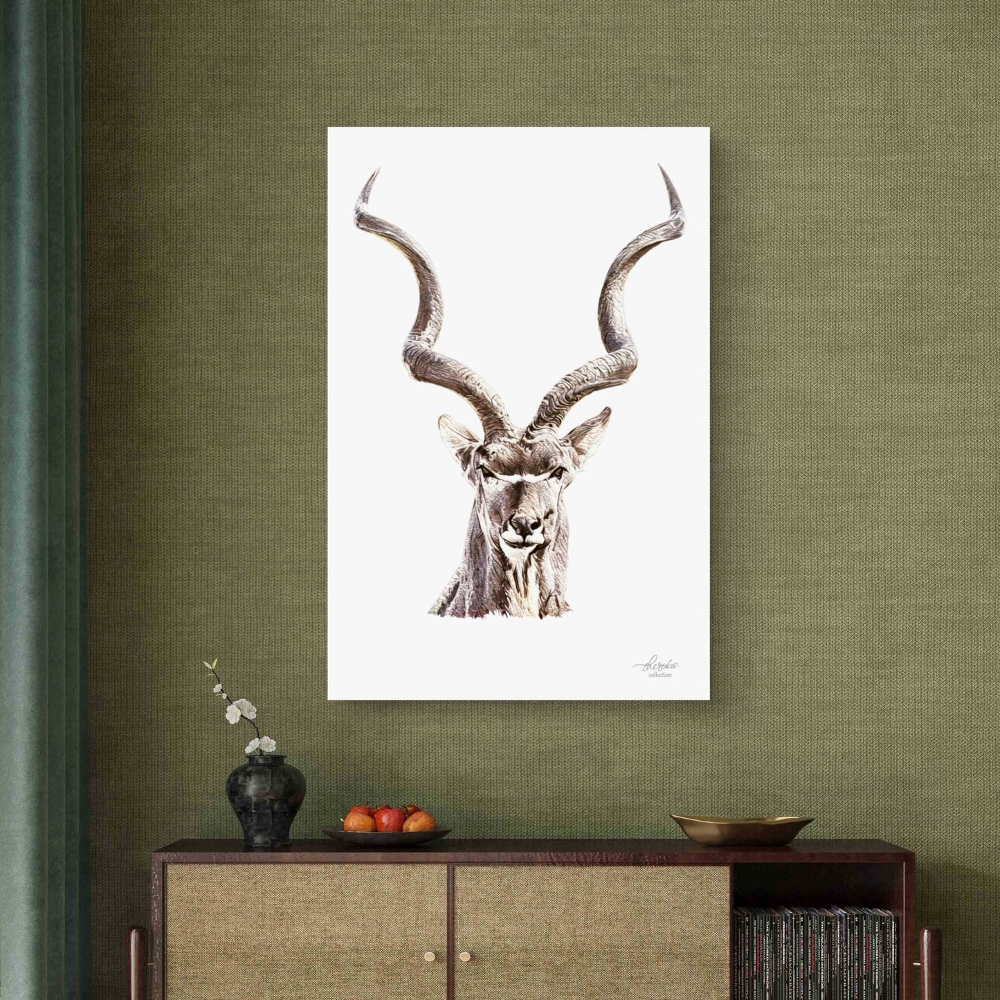 Kudu Satin Stretched Canvas Print - HD Printing