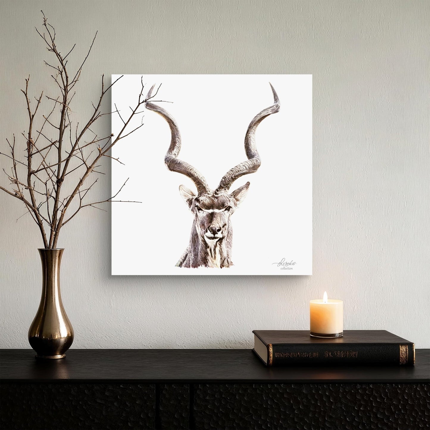 Kudu Satin Stretched Canvas Print - HD Printing
