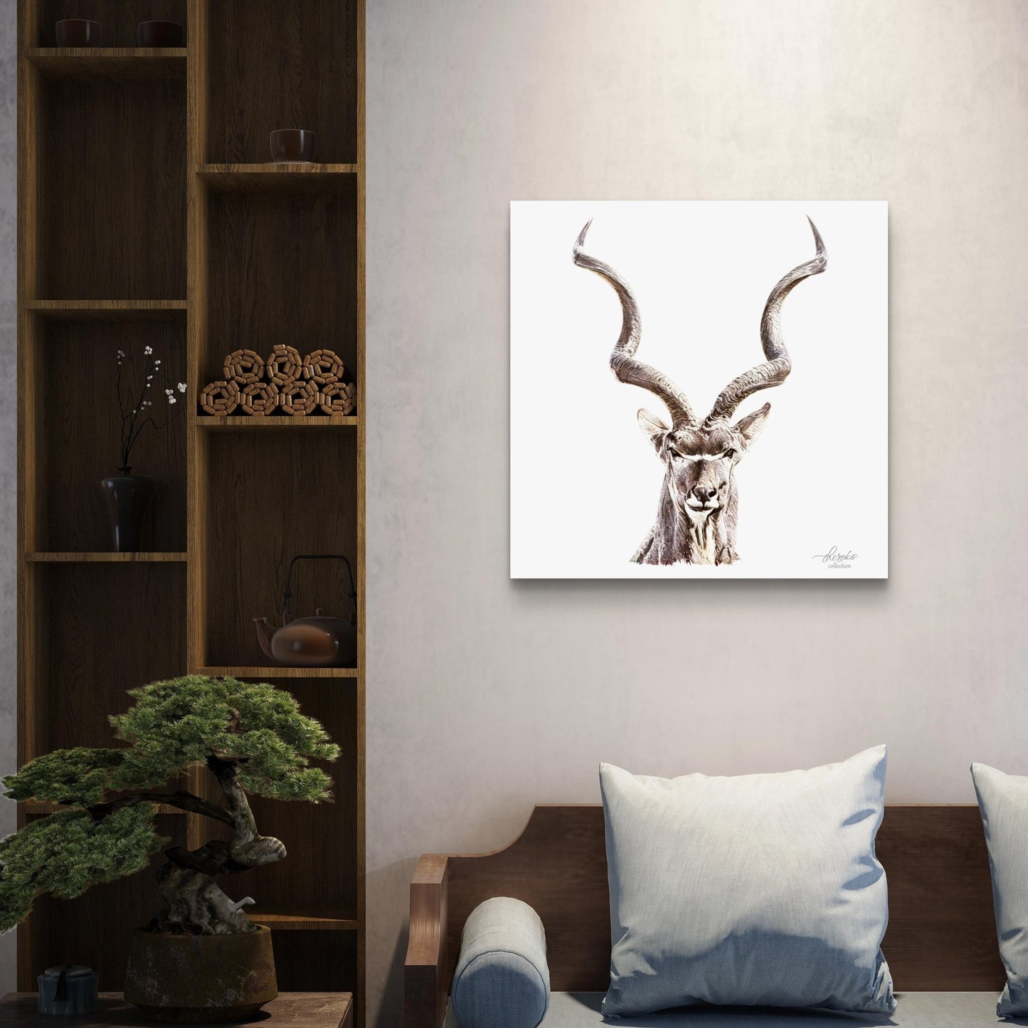 Kudu Satin Stretched Canvas Print - HD Printing