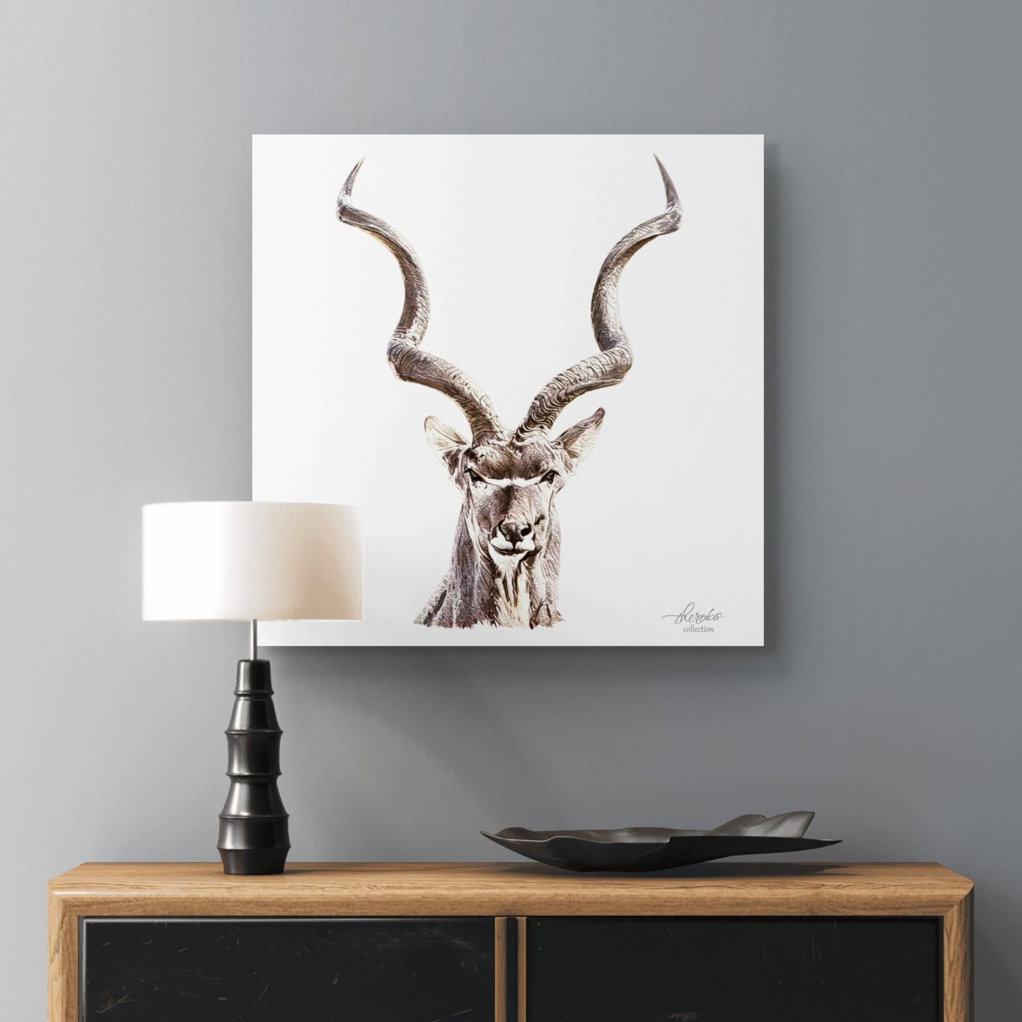 Kudu Satin Stretched Canvas Print - HD Printing