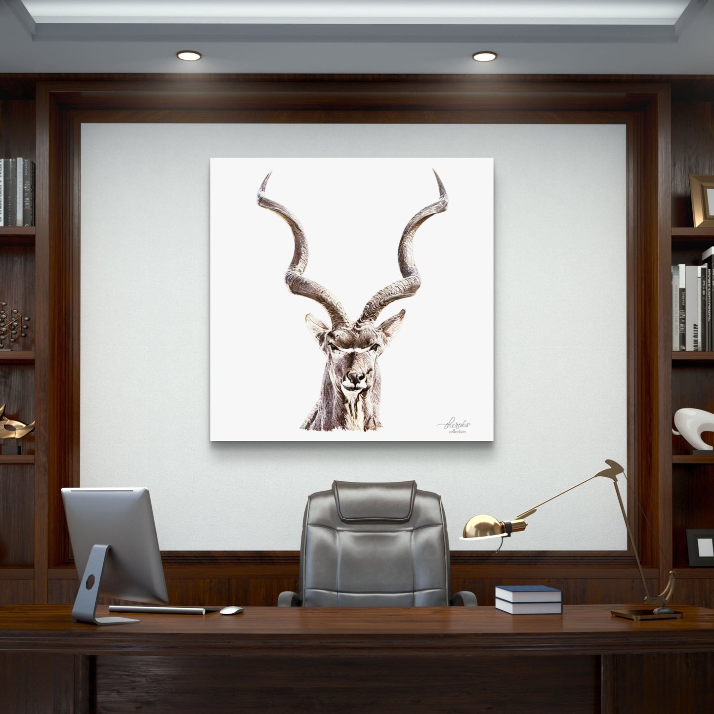 Kudu Satin Stretched Canvas Print - HD Printing