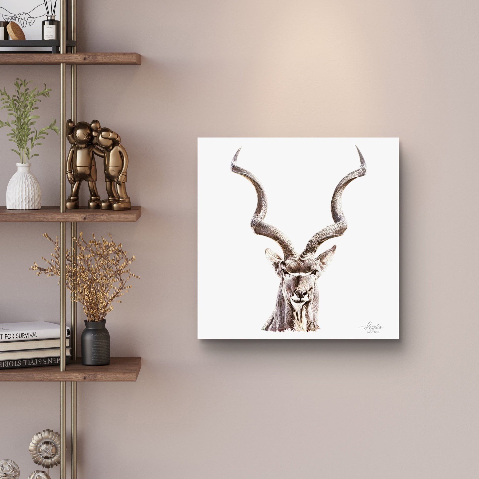 Kudu Satin Stretched Canvas Print - HD Printing