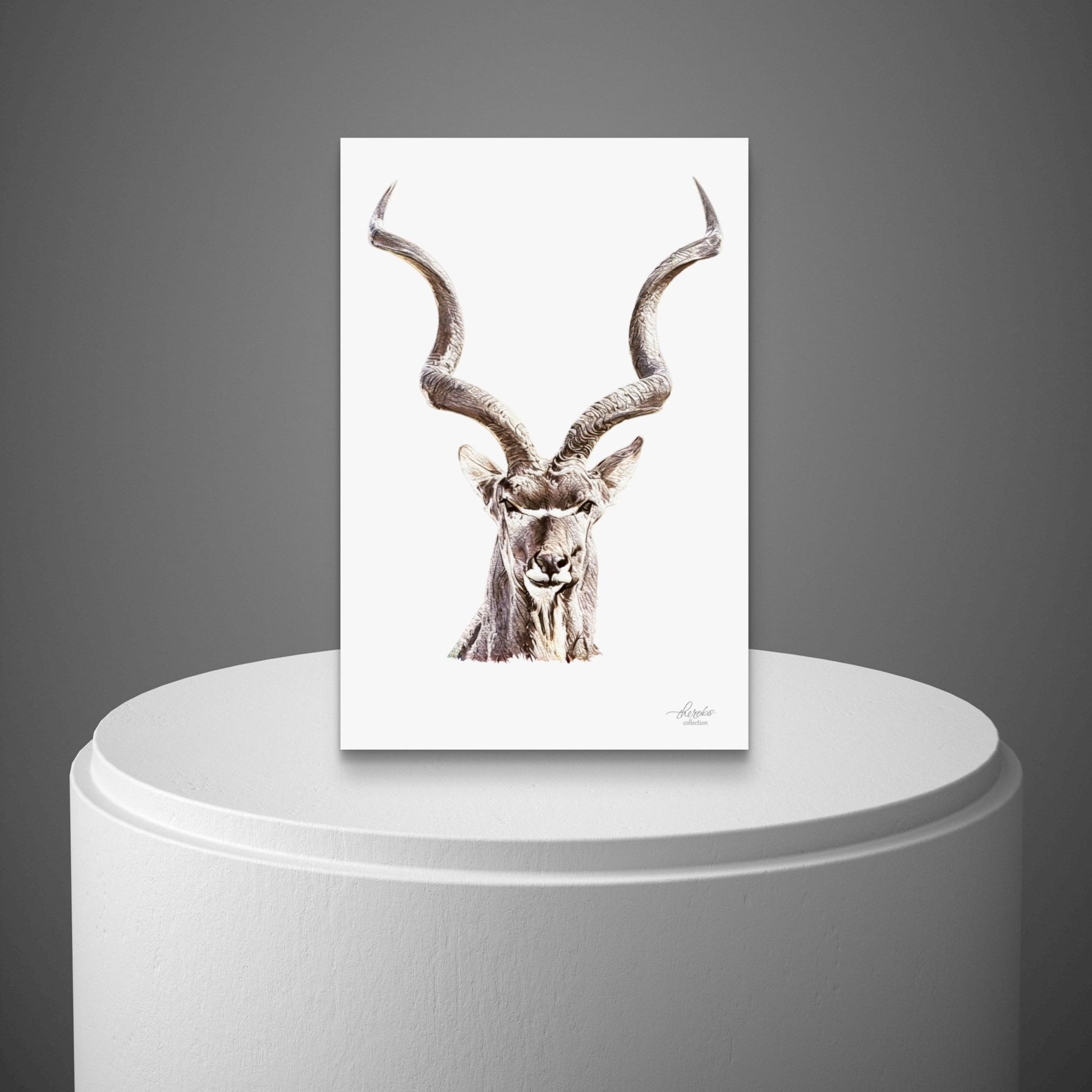 Kudu Satin Stretched Canvas Print - HD Printing