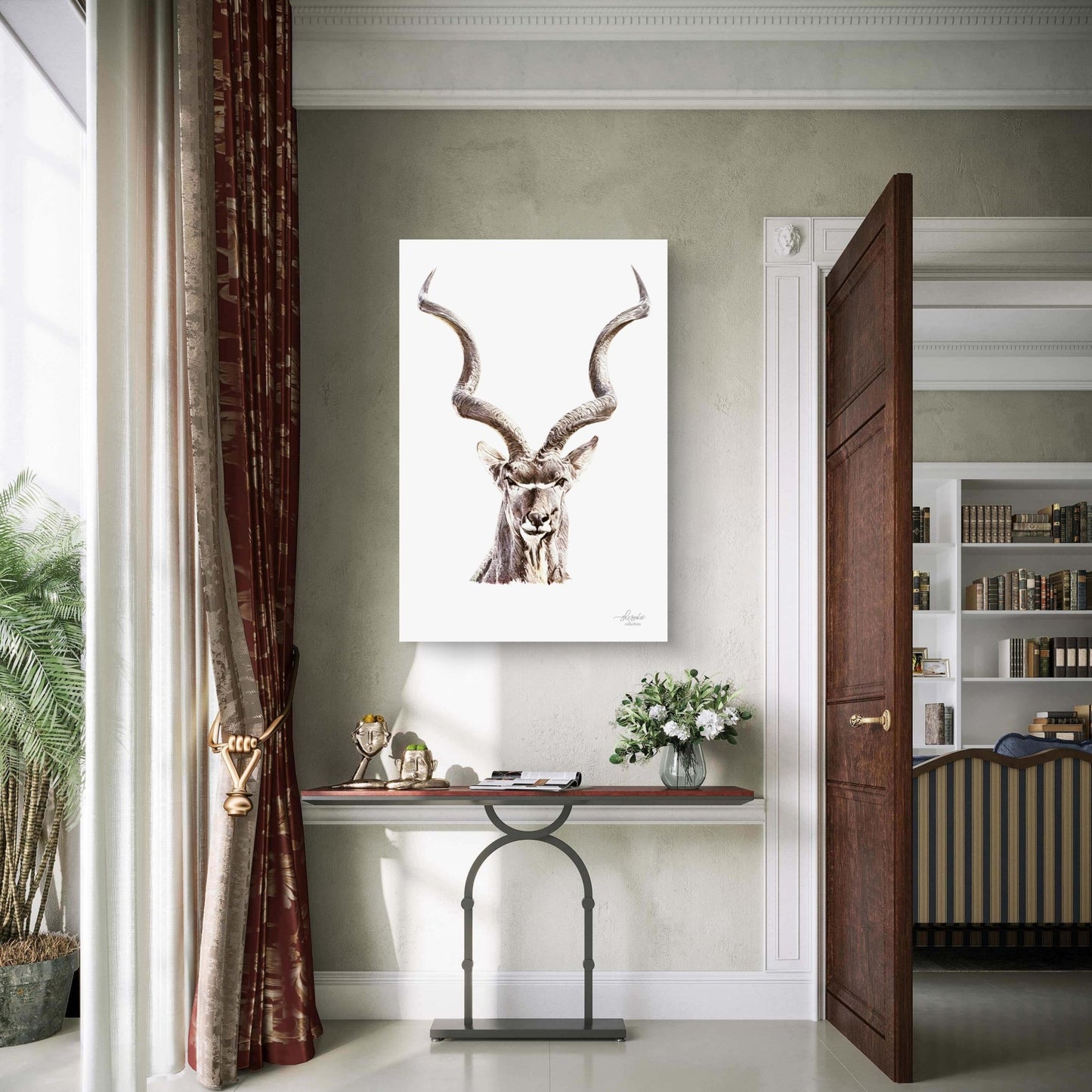 Kudu Satin Stretched Canvas Print - HD Printing