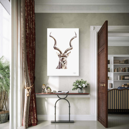 Kudu Satin Stretched Canvas Print - HD Printing