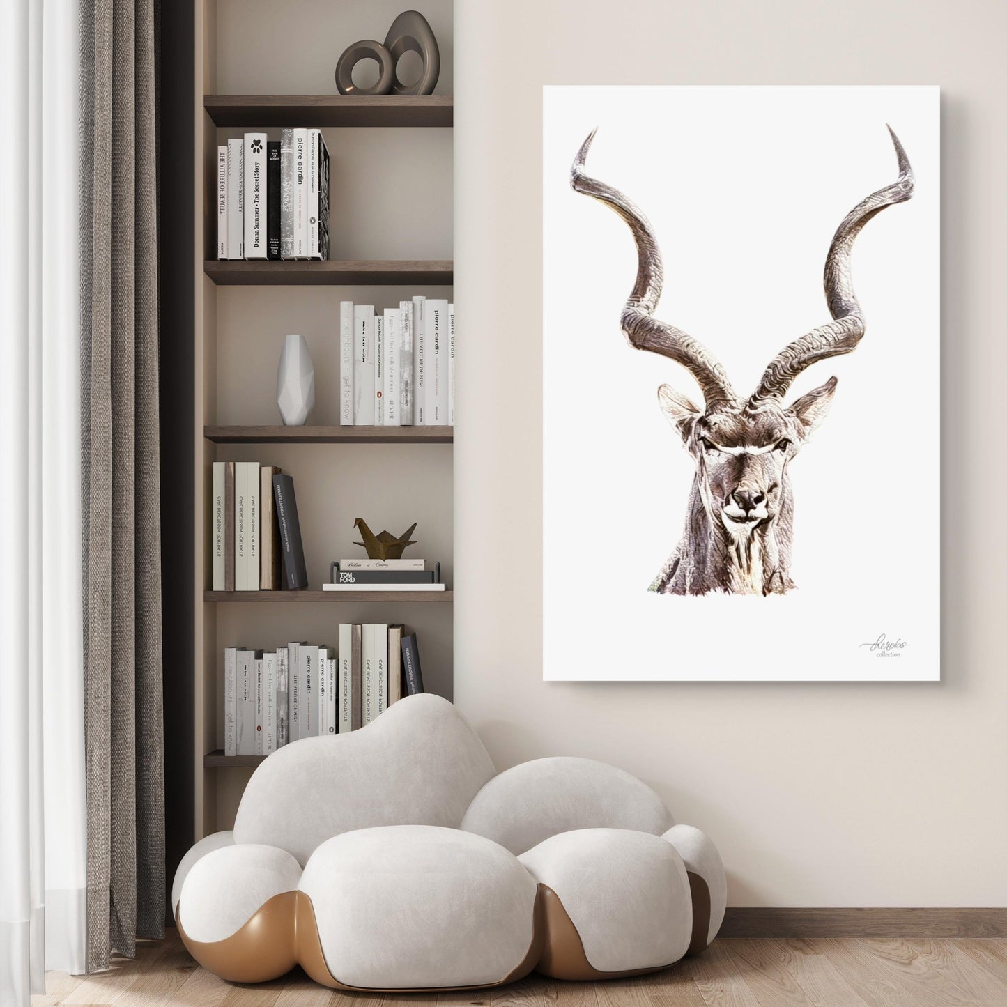 Kudu Satin Stretched Canvas Print - HD Printing