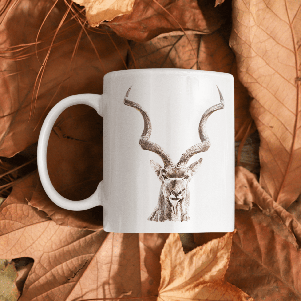Kudu White Ceramic 11oz Mug - HD Printing
