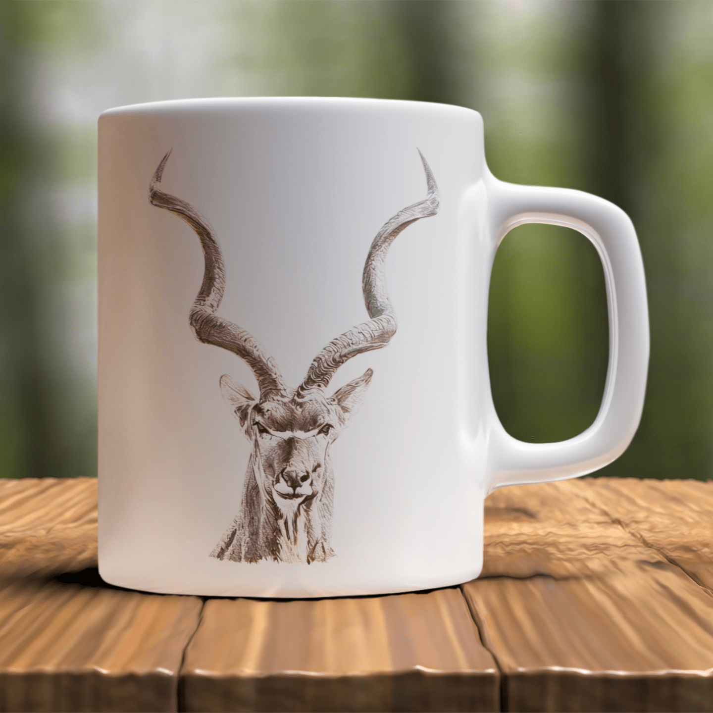 Kudu White Ceramic 11oz Mug - HD Printing