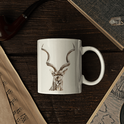 Kudu White Ceramic 11oz Mug - HD Printing