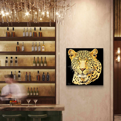 Leopard Fine Art Giclée Matte Black Poster - HD Printing