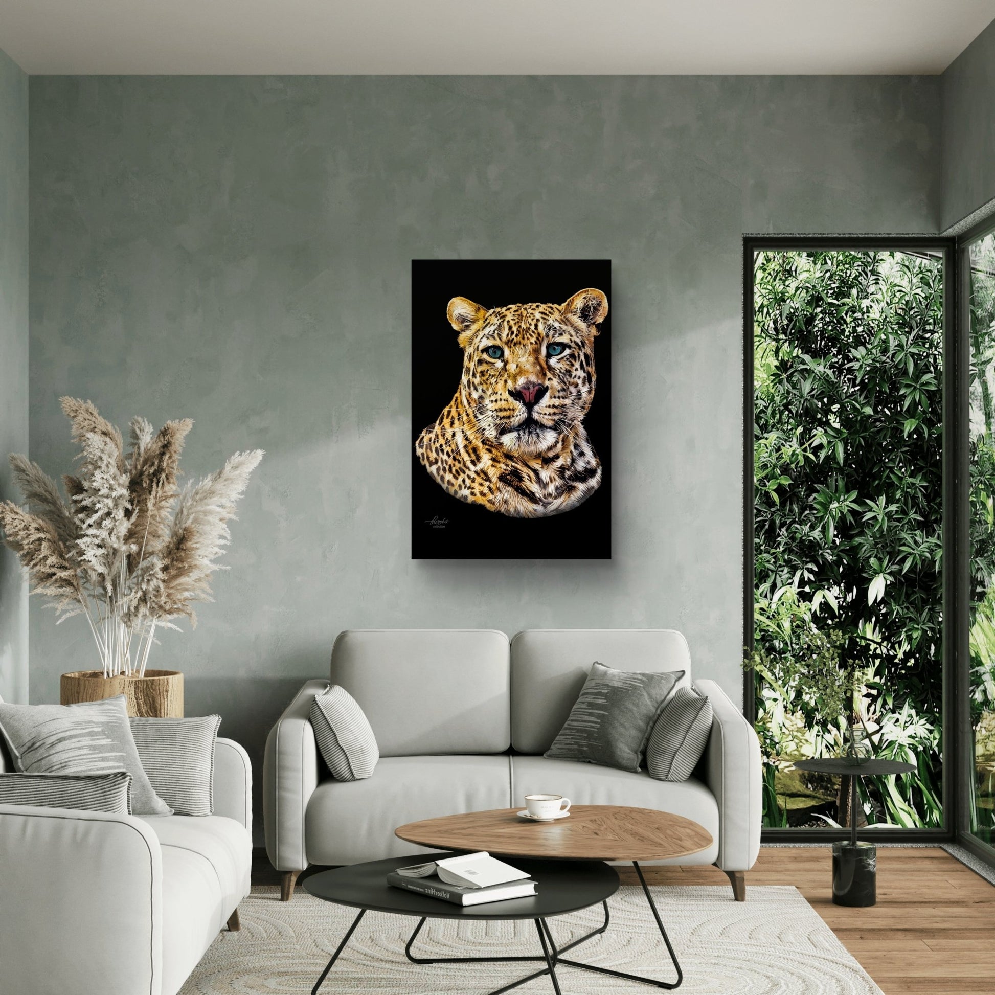 Leopard Fine Art Giclée Matte Black Poster II - HD Printing