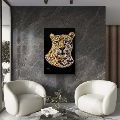 Leopard Fine Art Giclée Matte Black Poster II - HD Printing