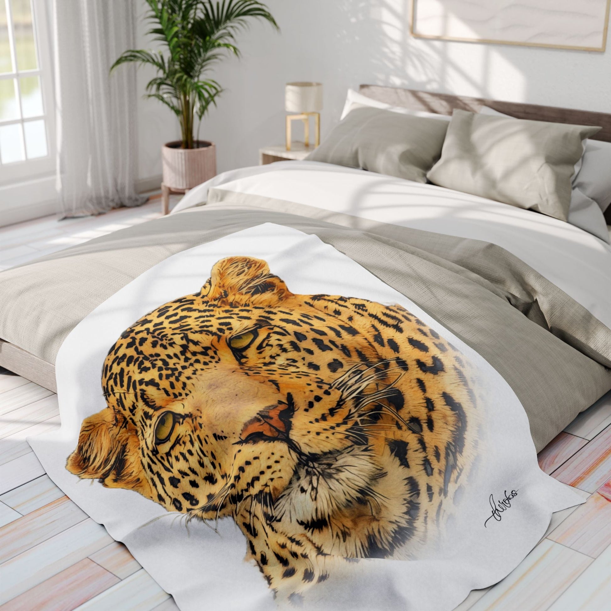 Leopard Fleece Blanket - HD Printing