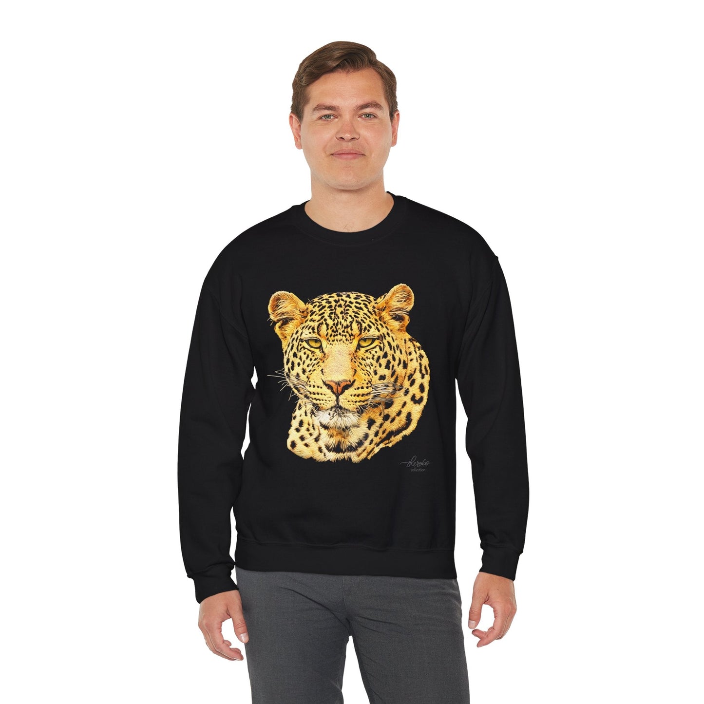 Leopard Heavy Unisex Sweatshirt - HD Printing