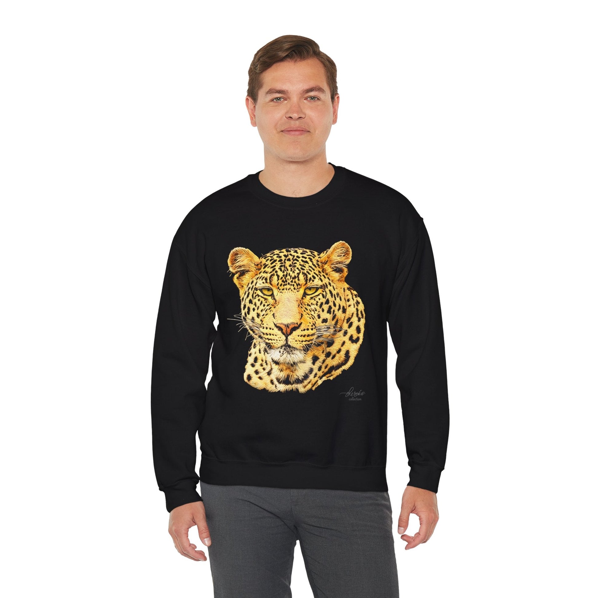 Leopard Heavy Unisex Sweatshirt - HD Printing