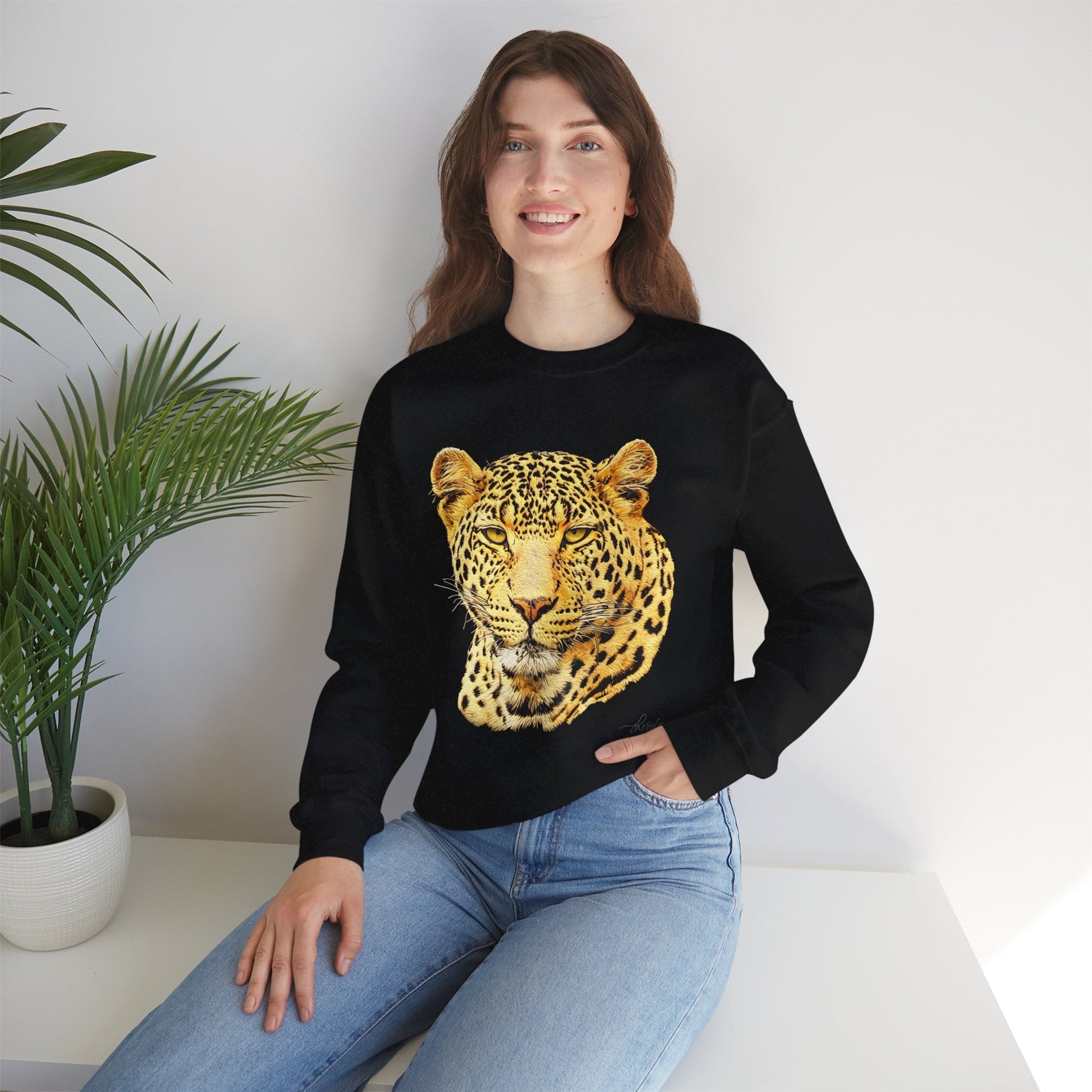 Leopard Heavy Unisex Sweatshirt - HD Printing