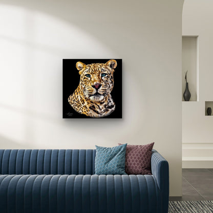 Leopard Indoor & Outdoor HD Black Silk Poster - HD Printing