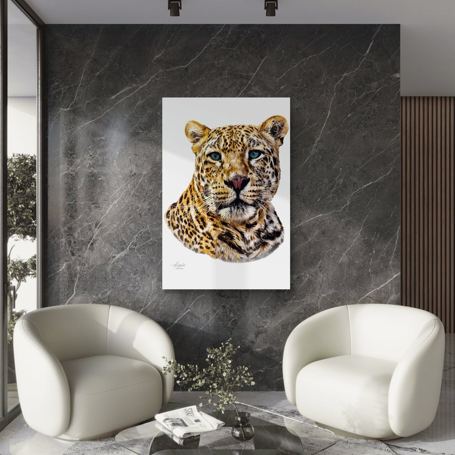 Leopard Indoor & Outdoor HD Silk Poster - HD Printing