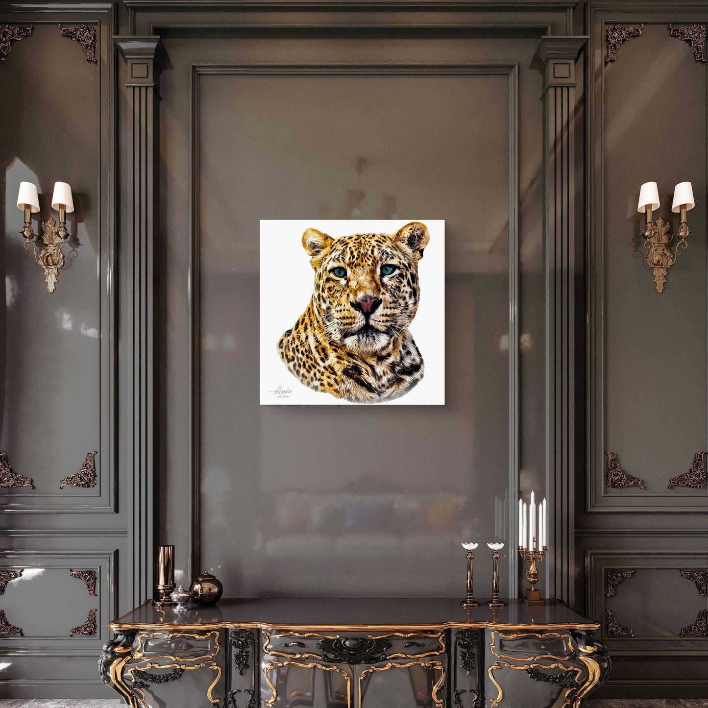 Leopard Indoor & Outdoor HD Silk Poster - HD Printing