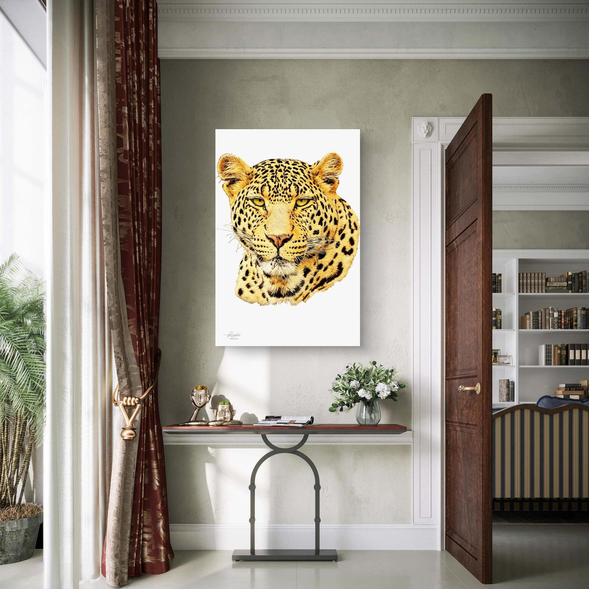 Leopard Indoor & Outdoor HD Silk Poster - HD Printing