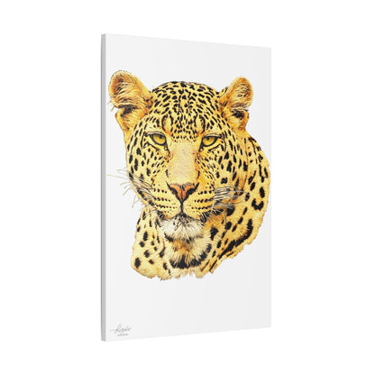 Leopard Satin Stretched Canvas Print - HD Printing
