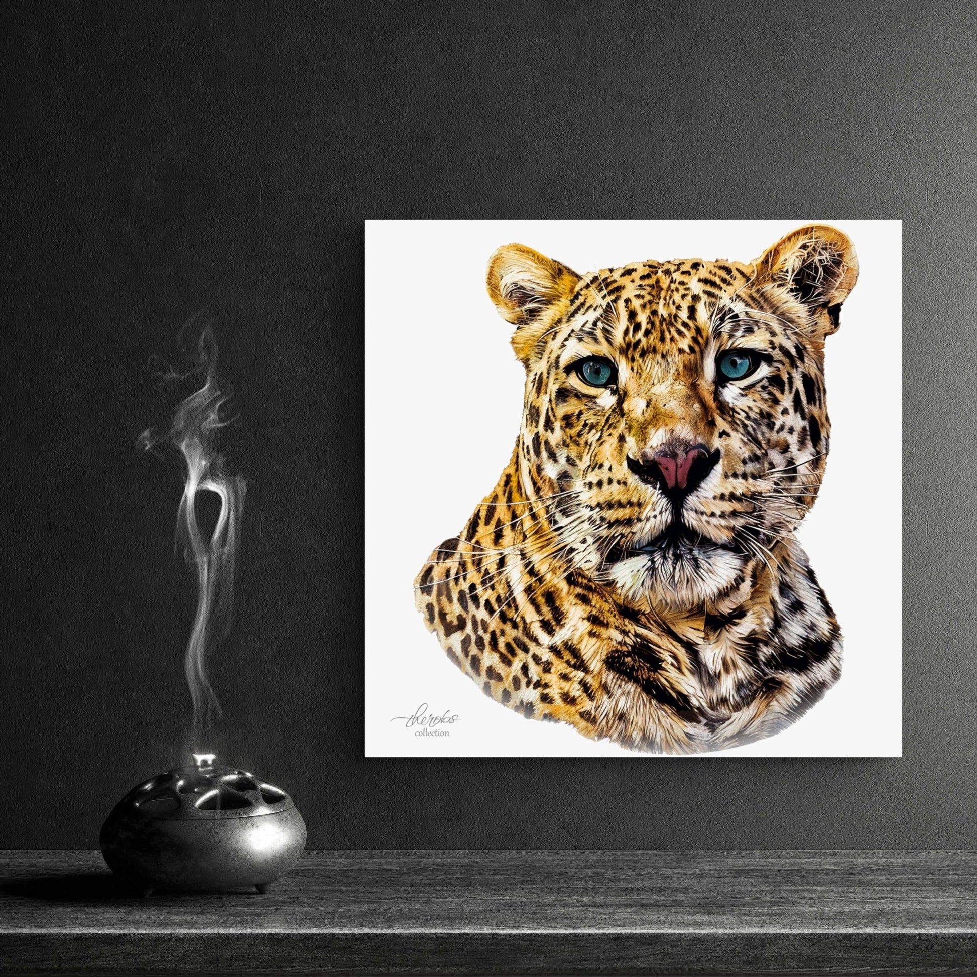 Leopard Satin Stretched Canvas Print II - HD Printing