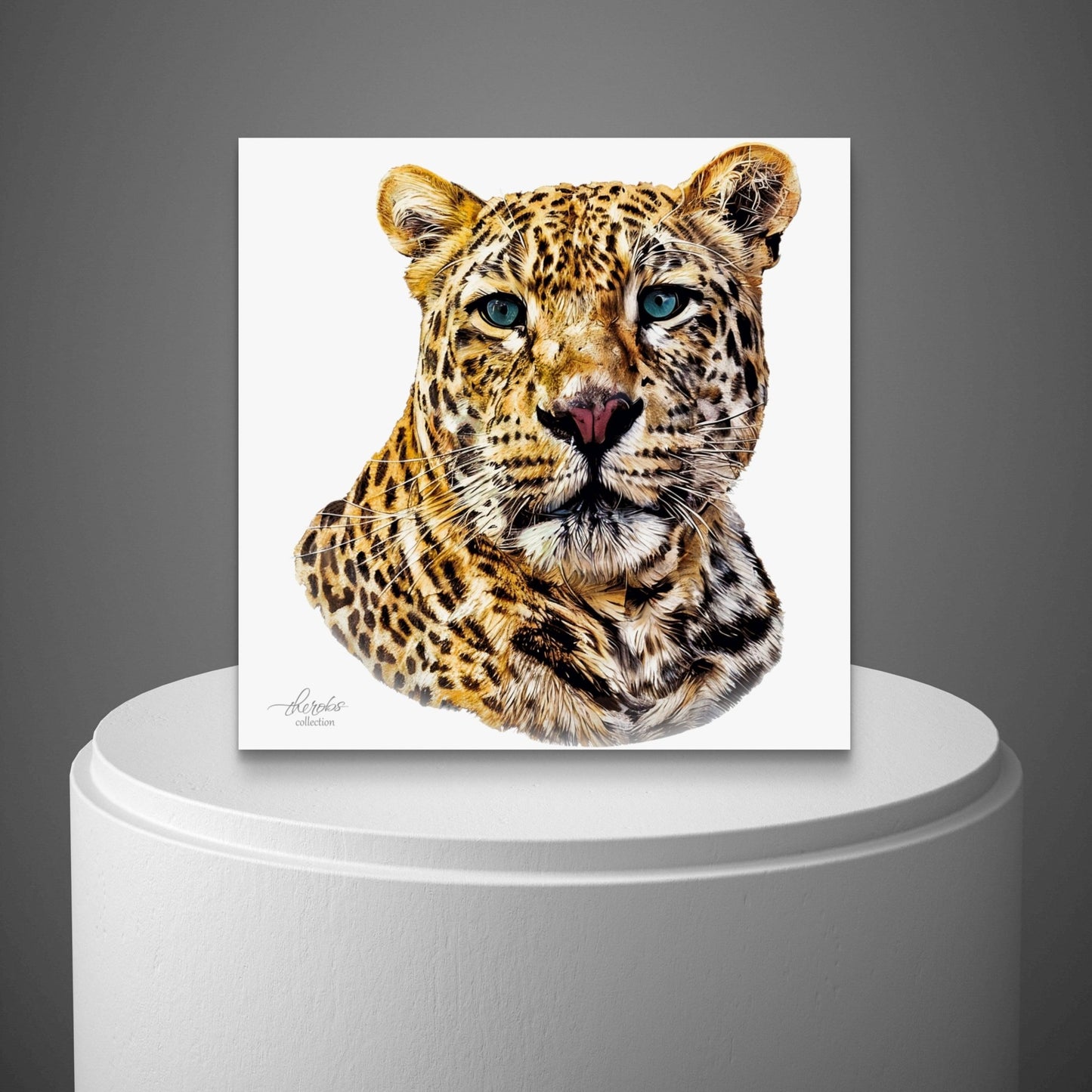Leopard Satin Stretched Canvas Print II - HD Printing