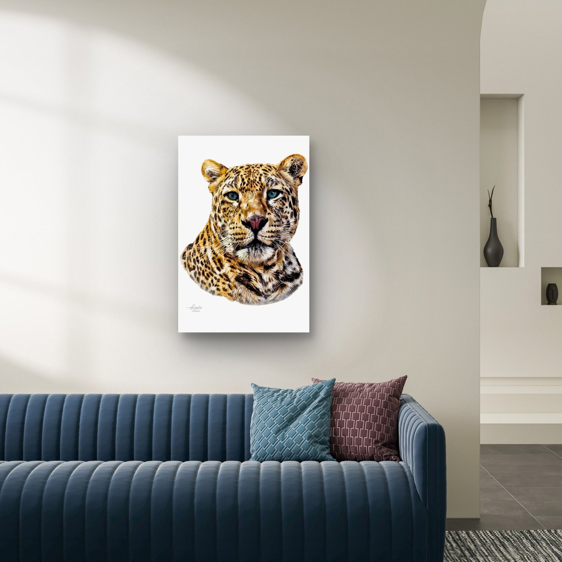 Leopard Satin Stretched Canvas Print II - HD Printing