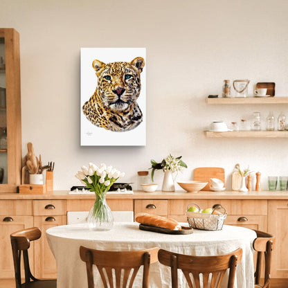 Leopard Satin Stretched Canvas Print II - HD Printing