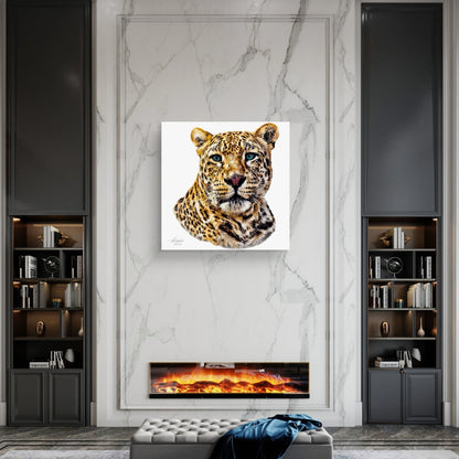 Leopard Satin Stretched Canvas Print II - HD Printing