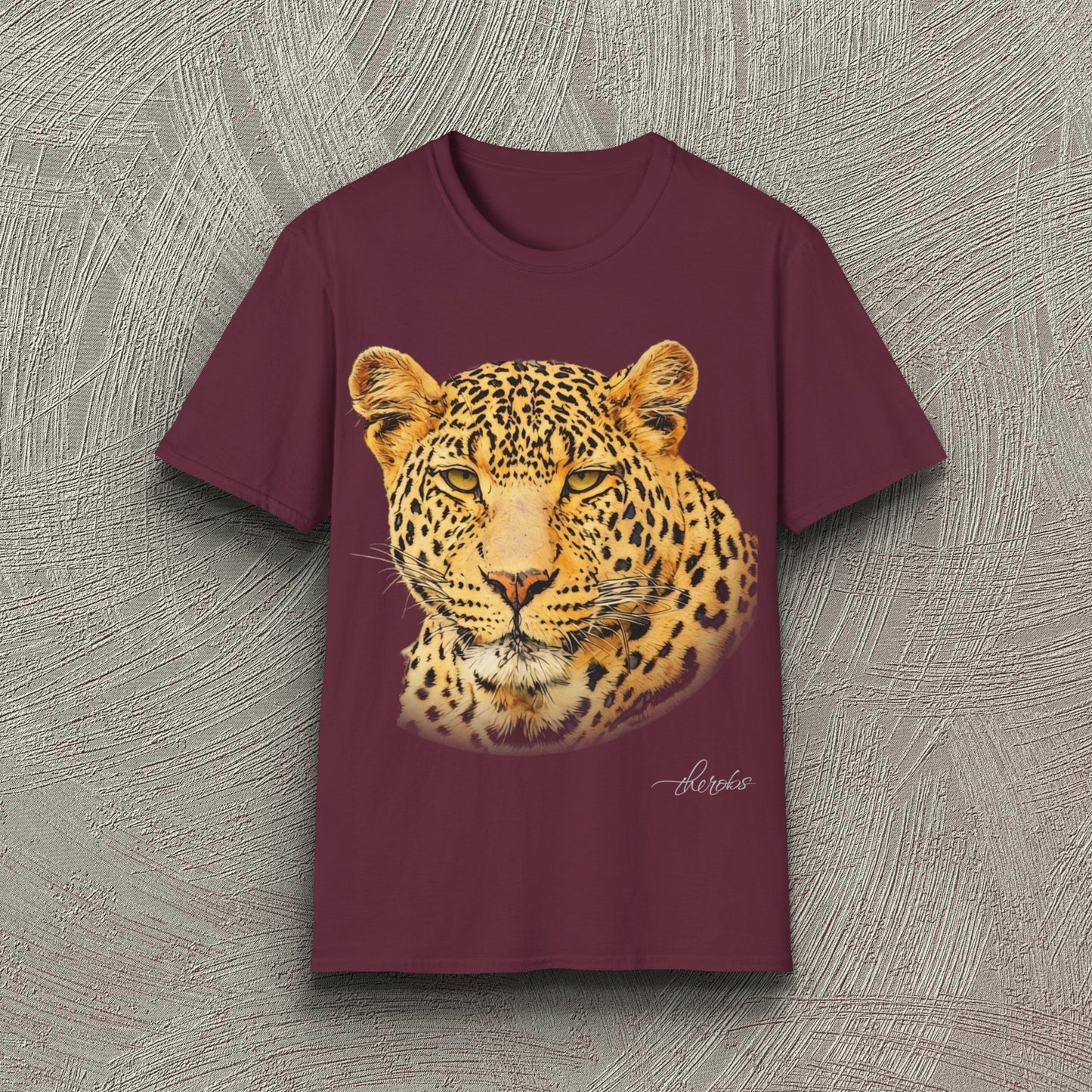 Leopard Unisex Cotton T-Shirt - HD Printing