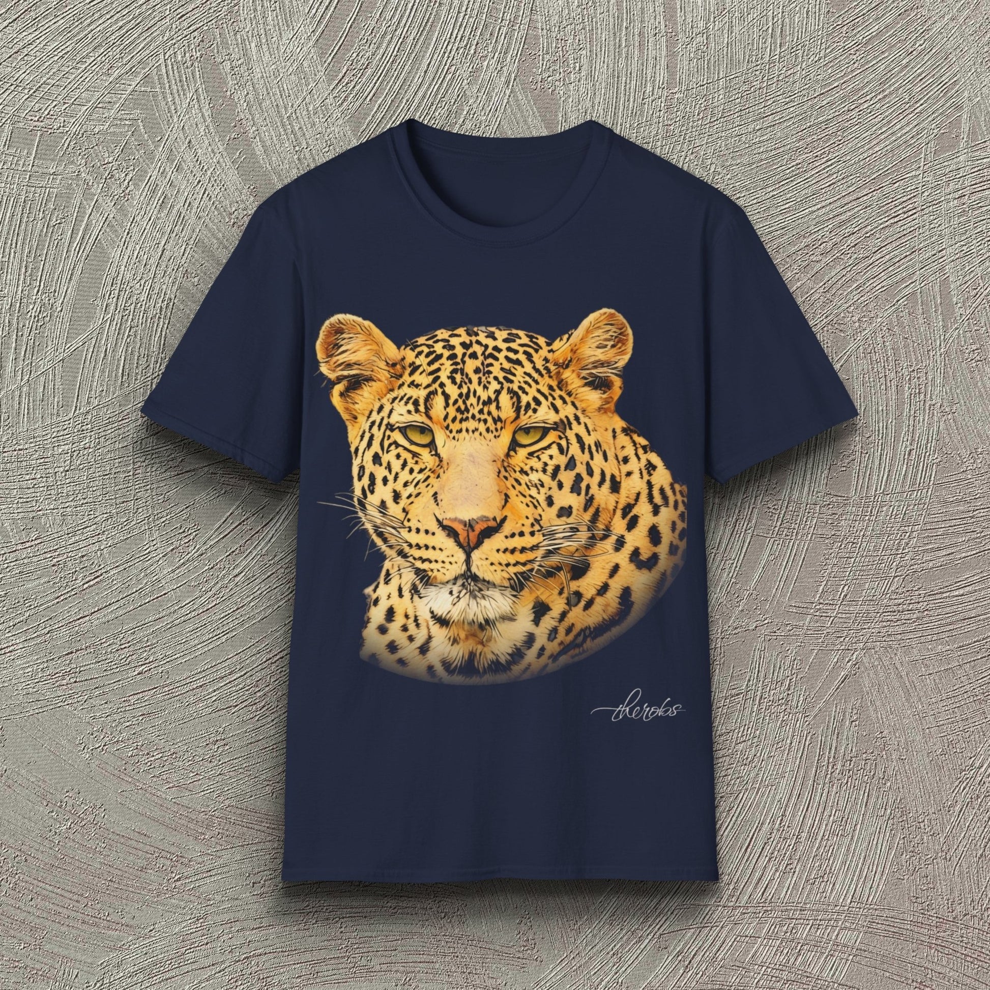 Leopard Unisex Cotton T-Shirt - HD Printing