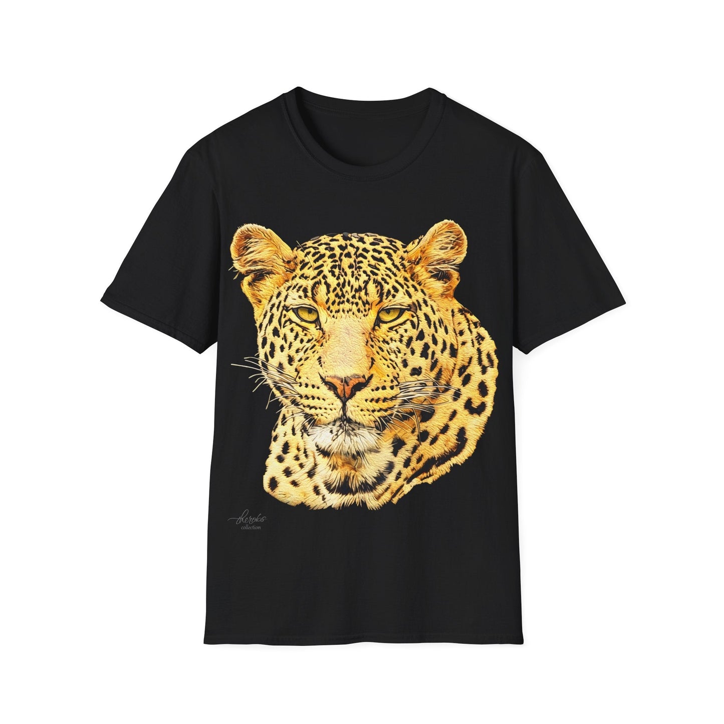 Leopard Unisex Cotton T-Shirt - HD Printing