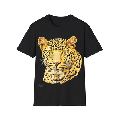 Leopard Unisex Cotton T-Shirt - HD Printing
