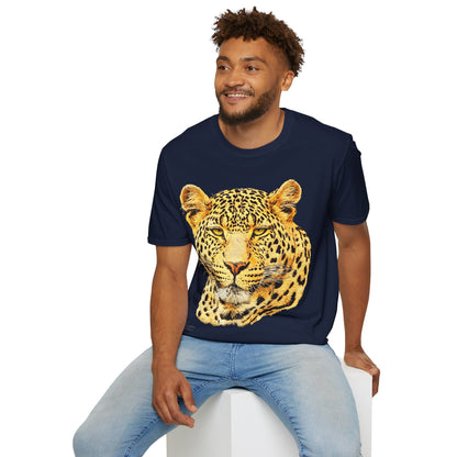 Leopard Unisex Cotton T-Shirt - HD Printing