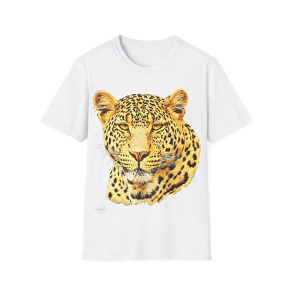 Leopard Unisex Cotton T-Shirt - HD Printing