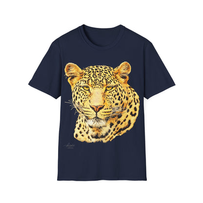 Leopard Unisex Cotton T-Shirt - HD Printing