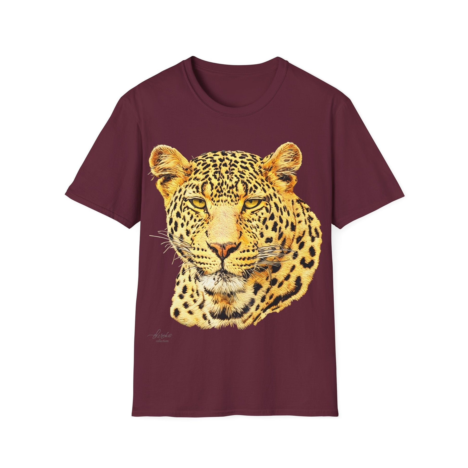 Leopard Unisex Cotton T-Shirt - HD Printing