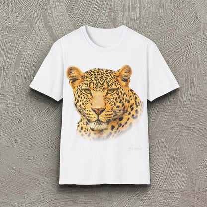 Leopard Unisex Cotton T-Shirt - HD Printing