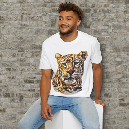 Leopard Unisex Cotton T-Shirt II - HD Printing