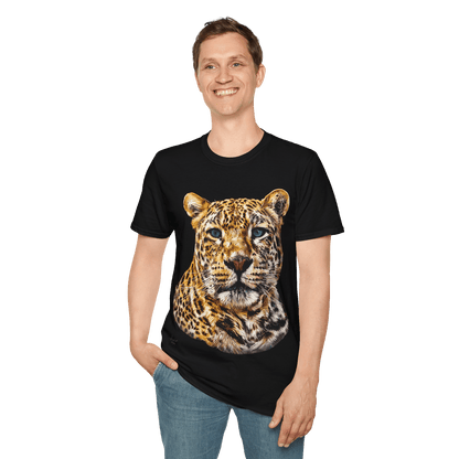 Leopard Unisex Cotton T-Shirt II - HD Printing