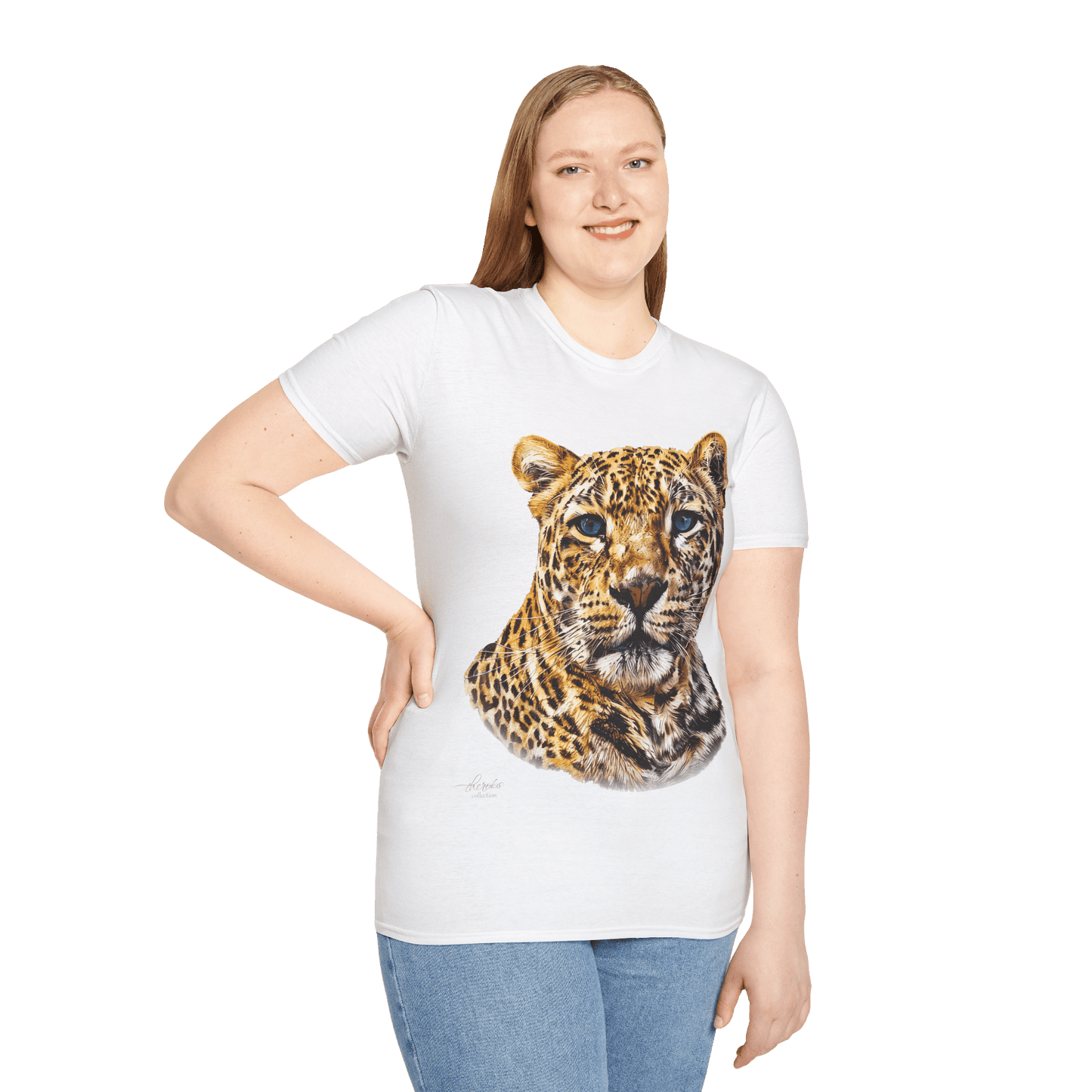 Leopard Unisex Cotton T-Shirt II - HD Printing