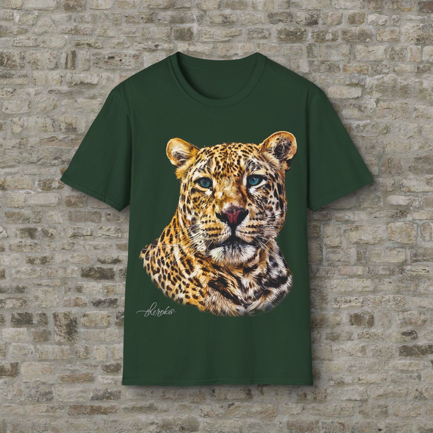 Leopard Unisex Cotton T-Shirt II - HD Printing
