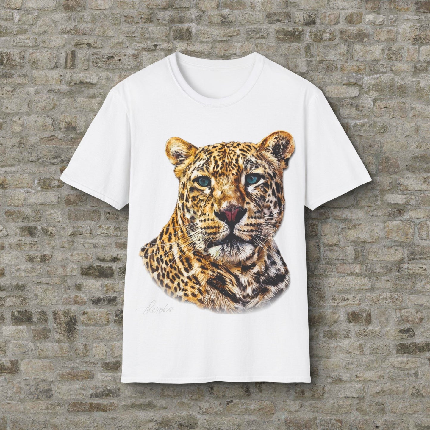 Leopard Unisex Cotton T-Shirt II - HD Printing