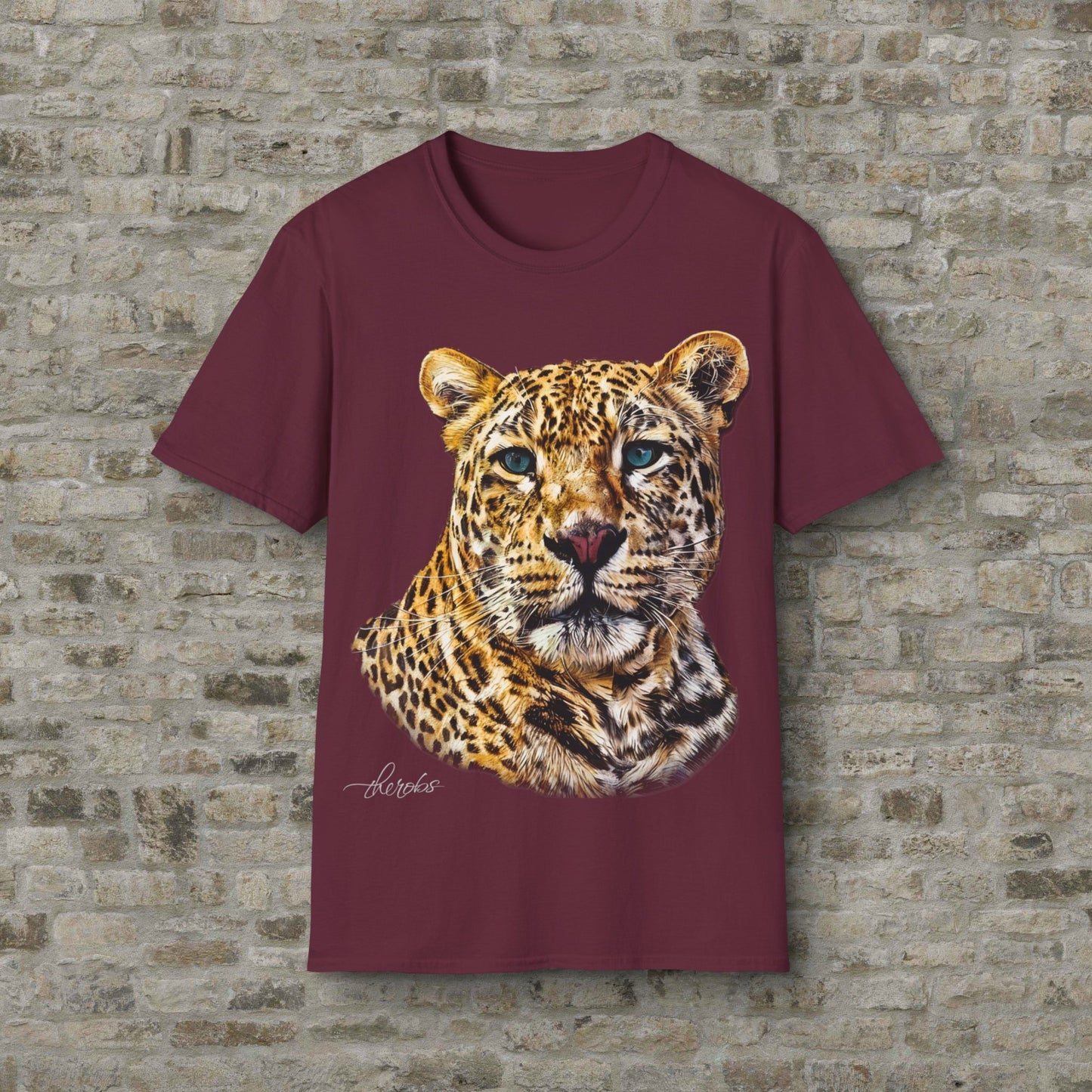 Leopard Unisex Cotton T-Shirt II - HD Printing