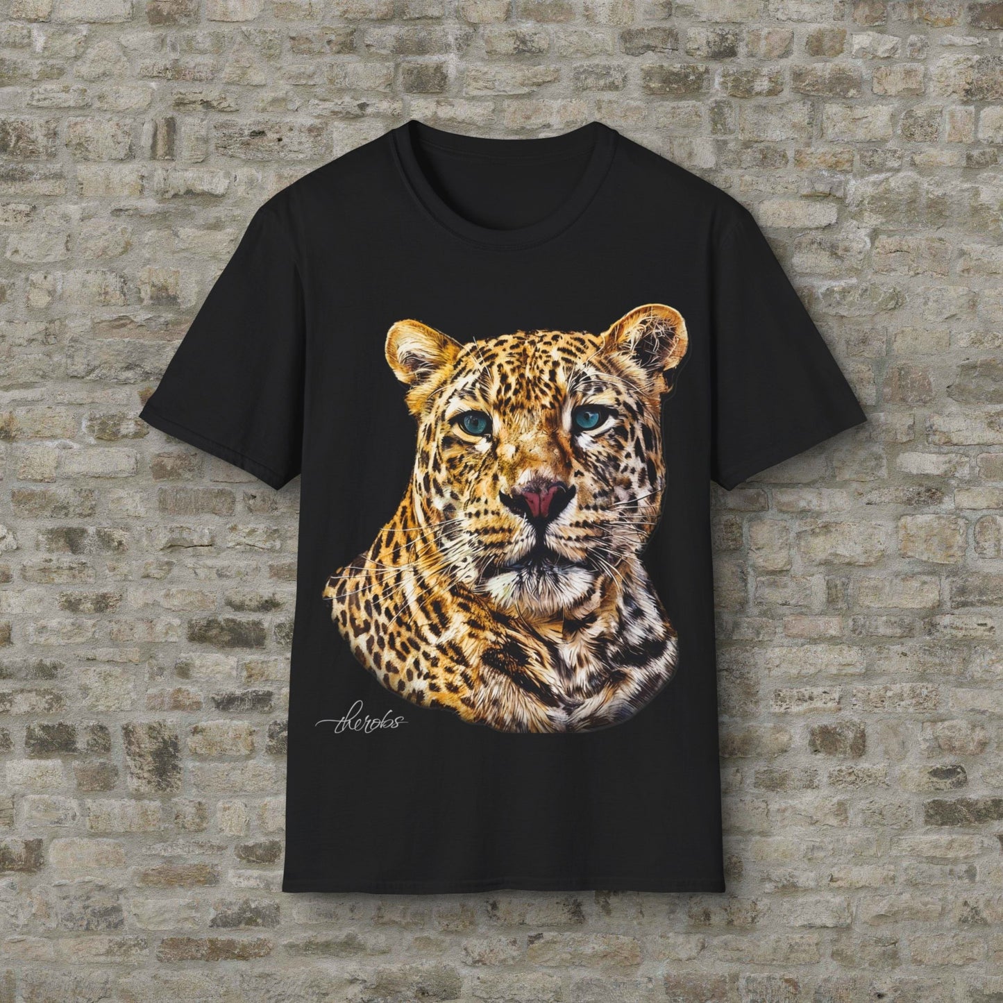 Leopard Unisex Cotton T-Shirt II - HD Printing
