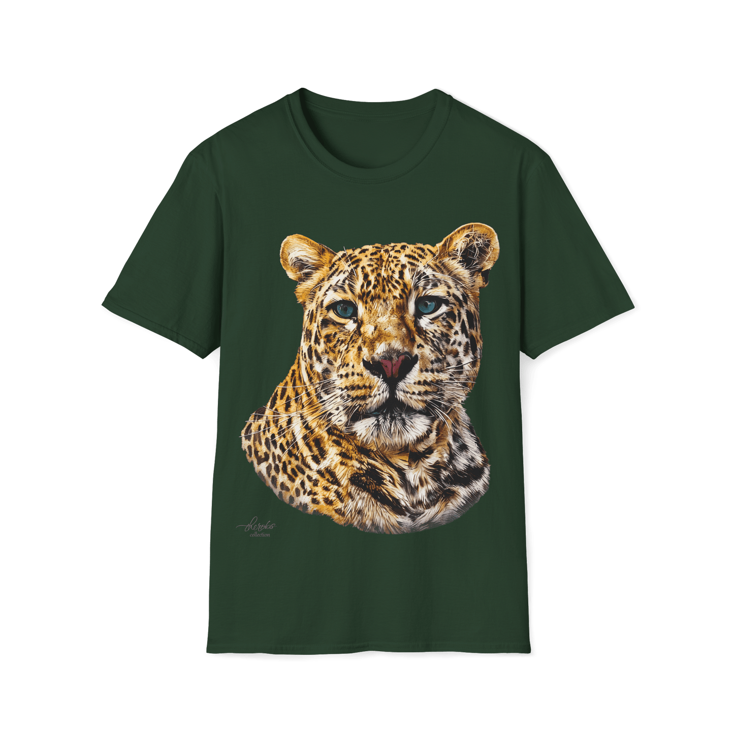 Leopard Unisex Cotton T-Shirt II - HD Printing